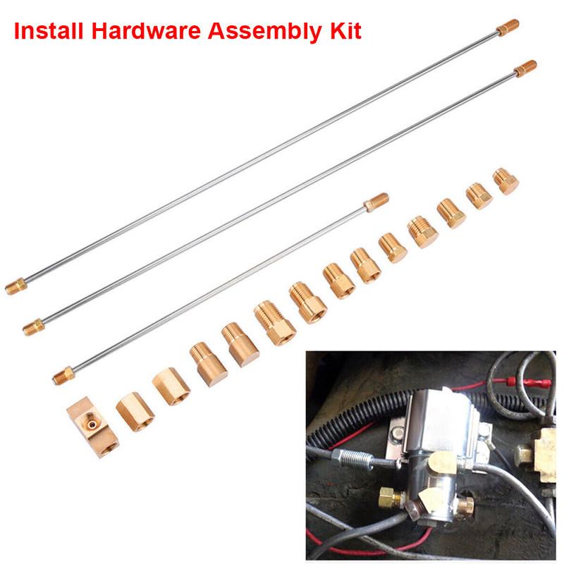 Brake Line and Fittings Install Assembly Kit for Roll Control Front Line Lock