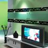 Self Adhesive Wallpaper Border, Acrylic 3D Mirror Effect Peel and Stick Wall Decor for TV Feature Wall, Living Room