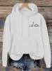 2025 Dinosaur Pattern Casual Hooded Sweatshirt, Drop Shoulder Style, Loose Fit with Ribbed Hem