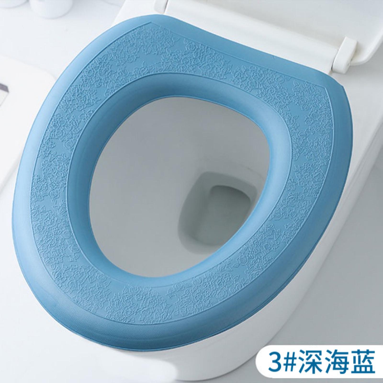 All- Household Cartoon-themed Washable Toilet Seat Cover, Adhesive Toilet Seat Cover, Toilet Cushion, Toilet Seat Pad One Size