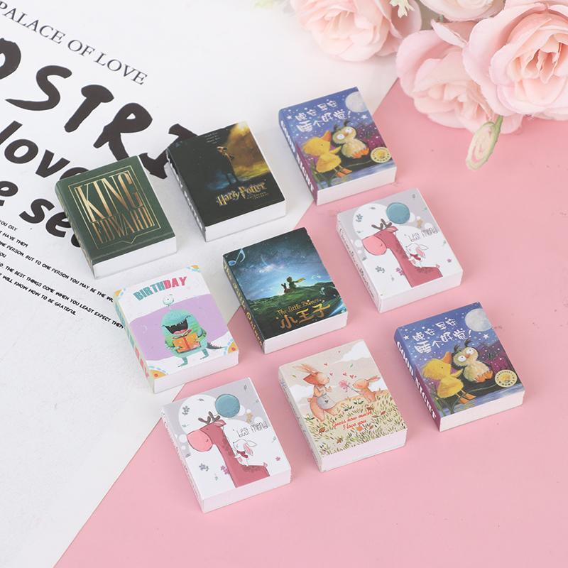 3Pcs 1/12 Dollhouse Miniature Fairy Tale Books Doll House Accessories Decor