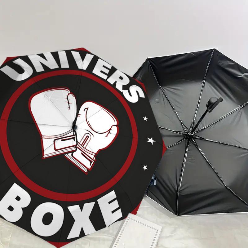 1PC UNIVERS BOXE Umbrella-8-Rib Reinforced, Automatic Open, Lightweight & Durable, Cute Fashion Accessory for Outdoor, Beach, or Casual Use, Beach Umb