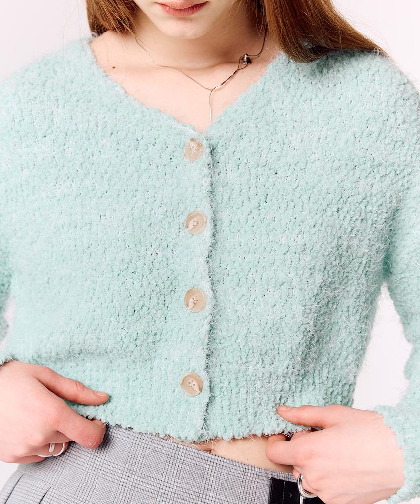 LARTIGENT L15 Popcorn Cardigan(Mint)