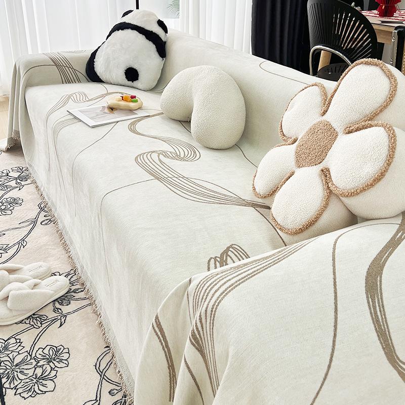 Chenille Sofa Towel Four Seasons Universal All-Inclusive Sofa Cover Dust Cover One-Piece Sofa Cover Cloth Anti-Scratching