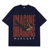 Imagine Dragons Mercury Tour 2025 Konzert T-Shirt s Damen Harajuku Locker Kurzarm-T-Shirts