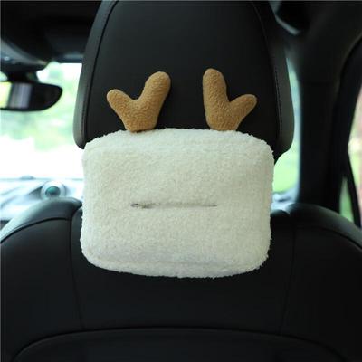 Cute Lamb Wool Car Tissue Holder
