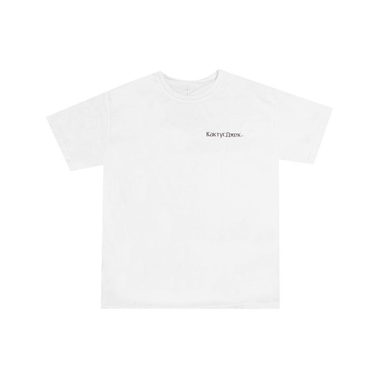 Travis Scott T Shirts Unisex White Crew Neck Moderate Straight Fit CJFN-SS06