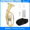 SLADE B Flat Euphonium Triple Key Brass Body Tenor Horn Professional Brass Musical Instrument Set with Wipes Gloves Bags Parts