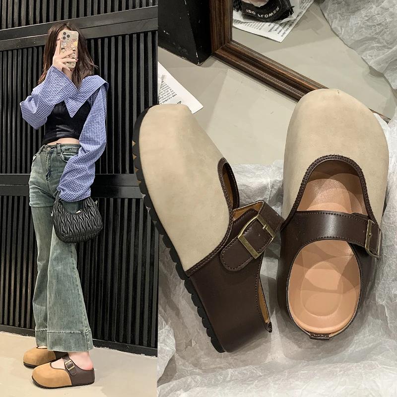 Fashion Flat Platform Women Mules Shoes Casual Slippers Summer Women Sandals 2025 Designer Brand Slingback Flip Flops Mujer Slides Shoes