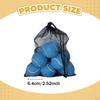 10 Pieces Tennis Balls with Storage Mesh Bag Workout for Pet Dog Adults Kids Yellow