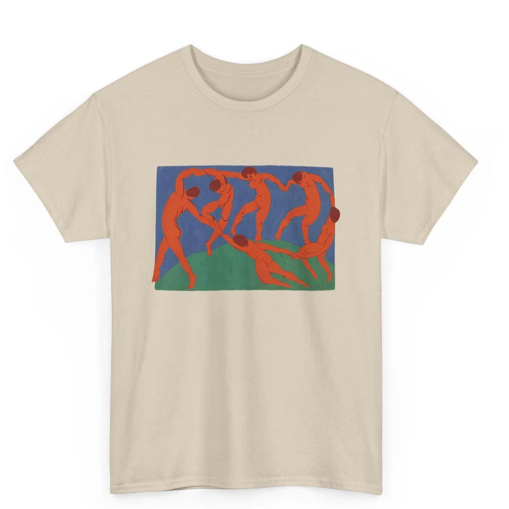 

Henri Matisse The Dance TShirt Modern Art Graphic Tee Retro Streetwear Highquality Crewneck Shortsleeved Unisexs Tshirt S
