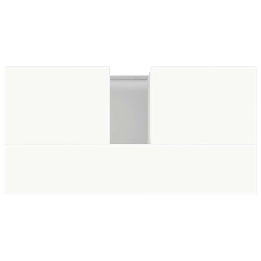 Bathroom Cabinet White 65 X 33 X 60 Cm Particleboard