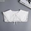 Girls Bowknots Lapel Shirt Detachable Collar Autumn Sweater Blouse Women Fake Collar Girls Removable Shirt Neck False Collar