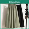 Plus Summer 2025 Spring Dimanaf Size Women New High Waist Skirts Vintage Elastic Elegant Button Skirts Loose