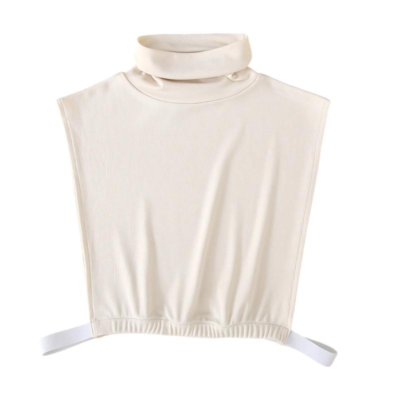 Weich und Bequem Damen Half Top Kragen Eleganter Nackenwärmer für Alle Jahreszeiten Trendiger Damenkragen Rollkragen