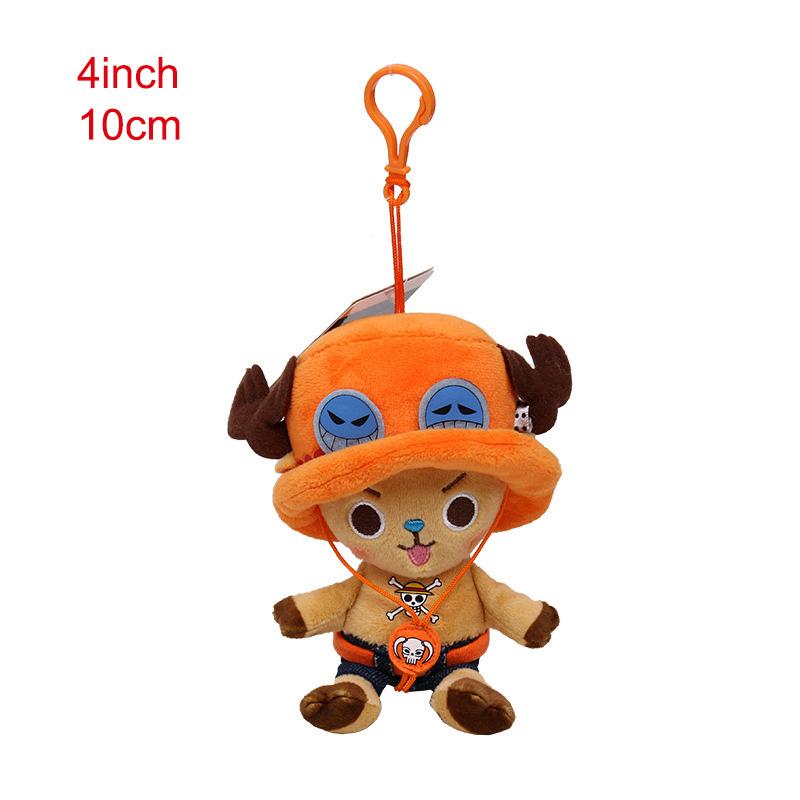 One Piece Plush Toy Luffy Chopper Ace Roronoa Zoro Anime Stuffed Peluche Doll Pendant Kids Xmas Gifts