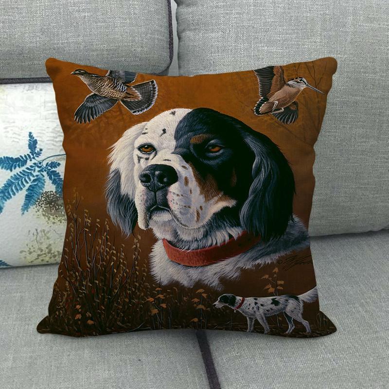 Autumn Animals: Dogs, Squirrels, Wolves, Raccoons Digital Printing Short Plush Pillow Covers For Car Sofa Office Cushion Cover