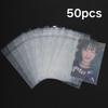 50pcs ins Card Sleeves 65x90mm Macaron Color Holder For Holo Postcards Top Load Film Photocard Game Cards Protector Storage Bag