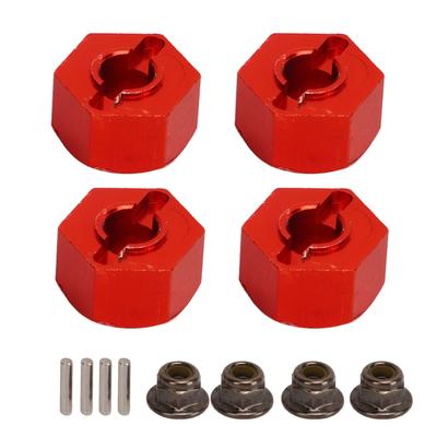 Adattatori Ruota con Mozzi Esagonali a 4 Pin 4 Dadi Lavorazione CNC Adattatore Mozzo Esagonale in Alluminio per
