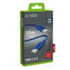 USB-C Braided Cable - USB-C 60W 1.5m - Blue