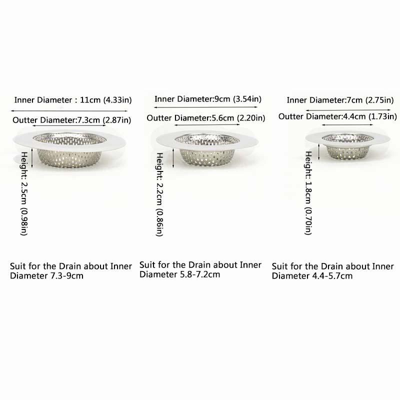 Big Hole Drain Hair Stopper Laundry Bathtub Shower Sink Drain Filter Bathroom Kitchen Accessories