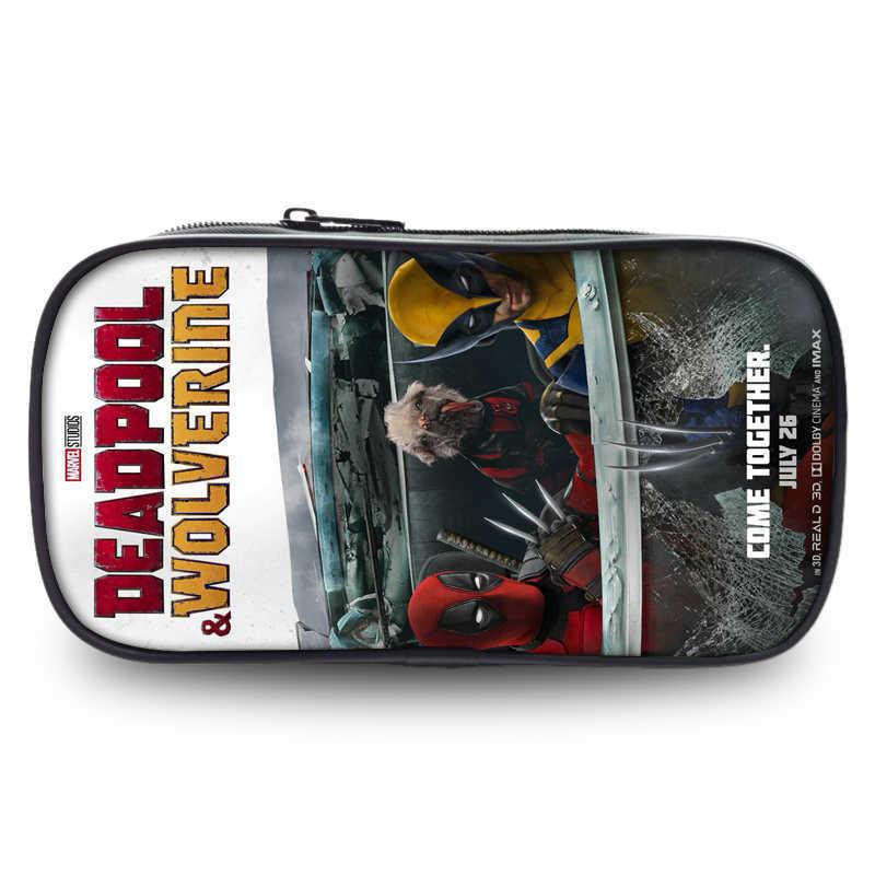 Deadpool And Wolverine Large Capacity Oxford Fabric Pencil Case For Students
