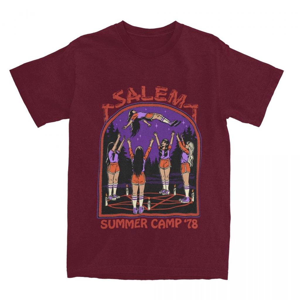 Novelty Cheerleading Basket Toss Summer Camp T Shirt Unisex Womens Cotton Salem Dark Art Tees Shirt Birthday Present Clothes