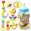 Wholesale Price Hot Selling Baby Teethers Free BPA Infant Baby Early Education Bell Hand Bell Baby Teething Toys Set