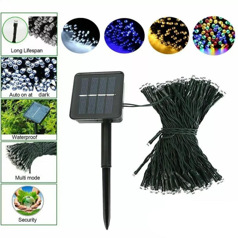 Multi-color Led Solar String Lights Ideal For Outdoor Waterproof Holiday Decoration