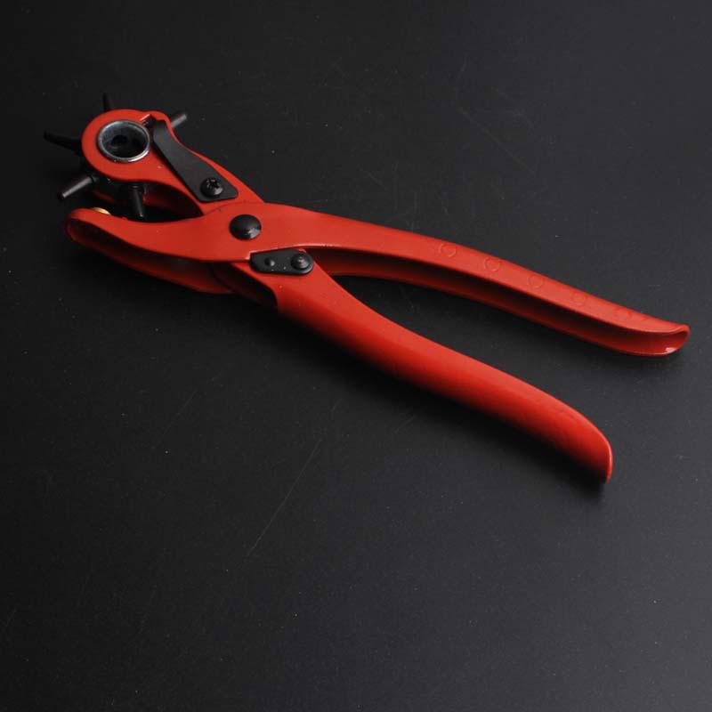 Red Single Section Hole Punch Pliers