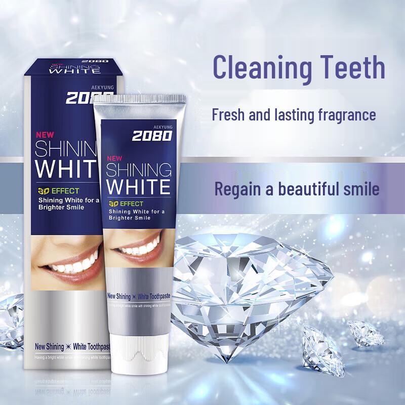 Aekyung 2080 Błyszcząca Biała Pasta do Zębów