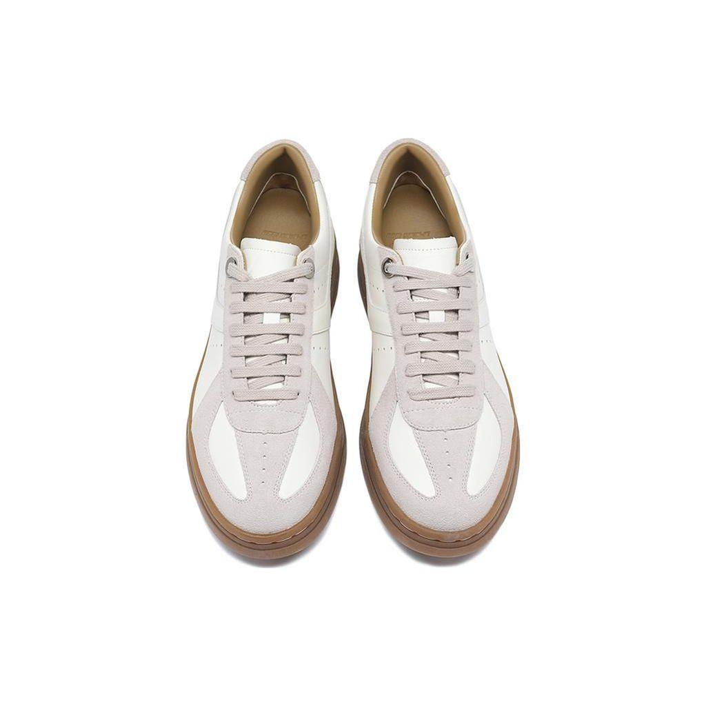 Li Ning Zheng Rong 002 Leather Casual Fashion Slip Resistant Durable Lightweight Low Top Skate Shoes Men Sneaker White Gray ALHS027-2