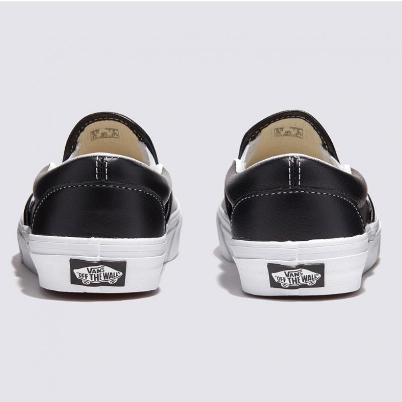 Vans Slip On Leather Black True White Vn000ct5bpb1
