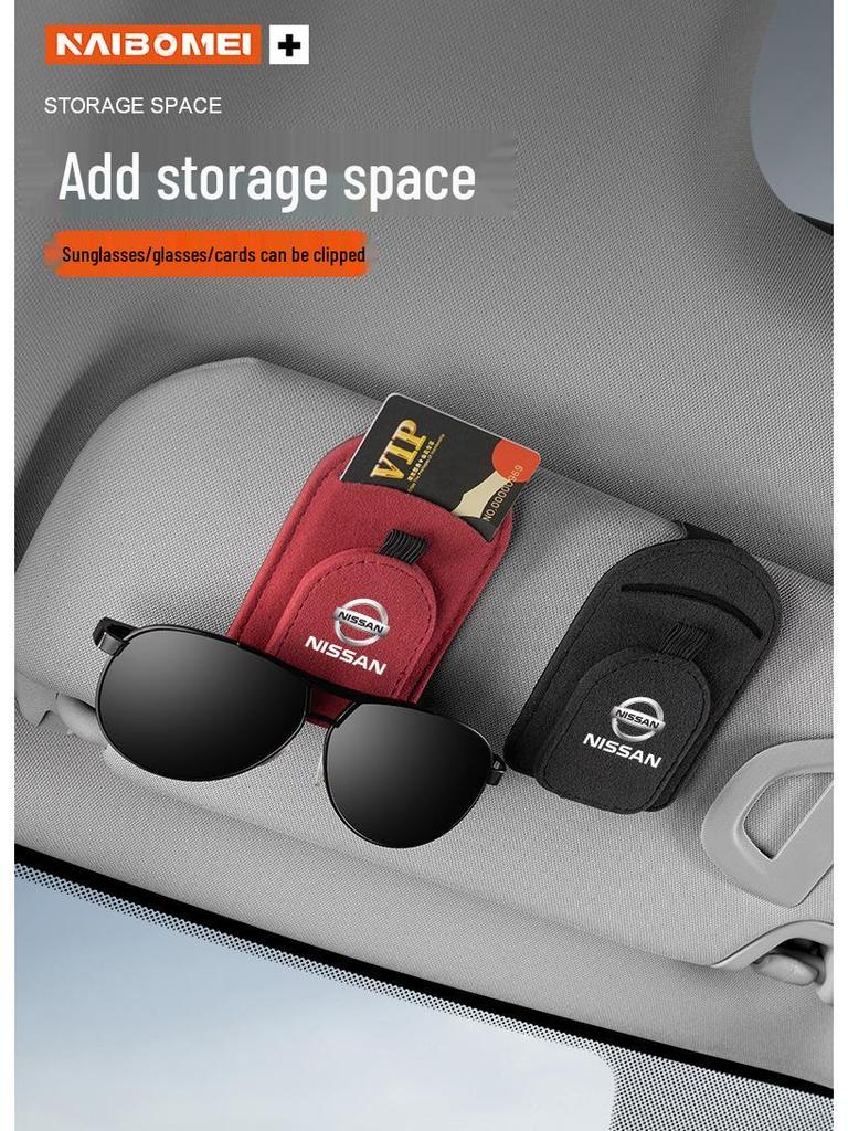 Car Sunglasses Clip/Holder for Nissan X-Trail, Sylphy, Qashqai, Teana, Tiida, and Livina.