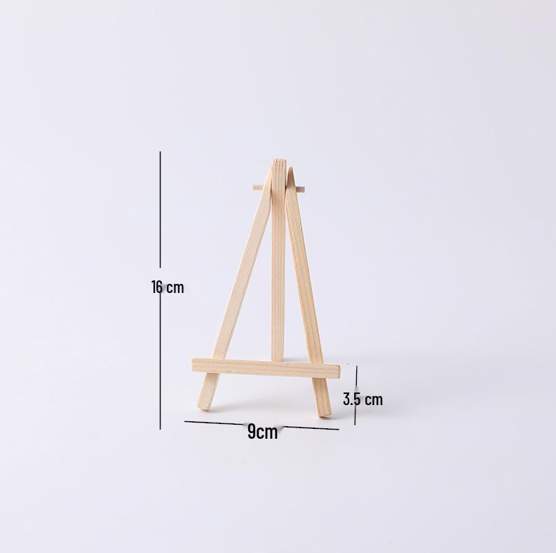 Children's Mini Folding Wooden Easel Tripod for Tabletop Art Display