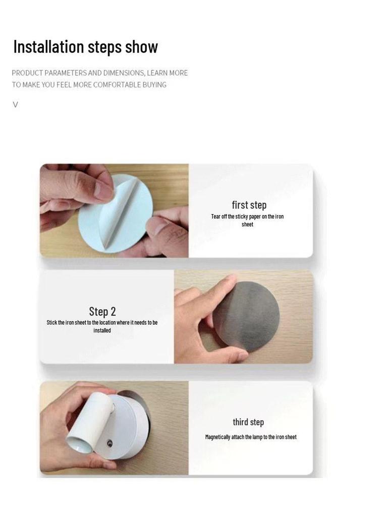USB Rechargeable Magnetic Wall Light: Wireless Spotlight & Night Light for Corridors