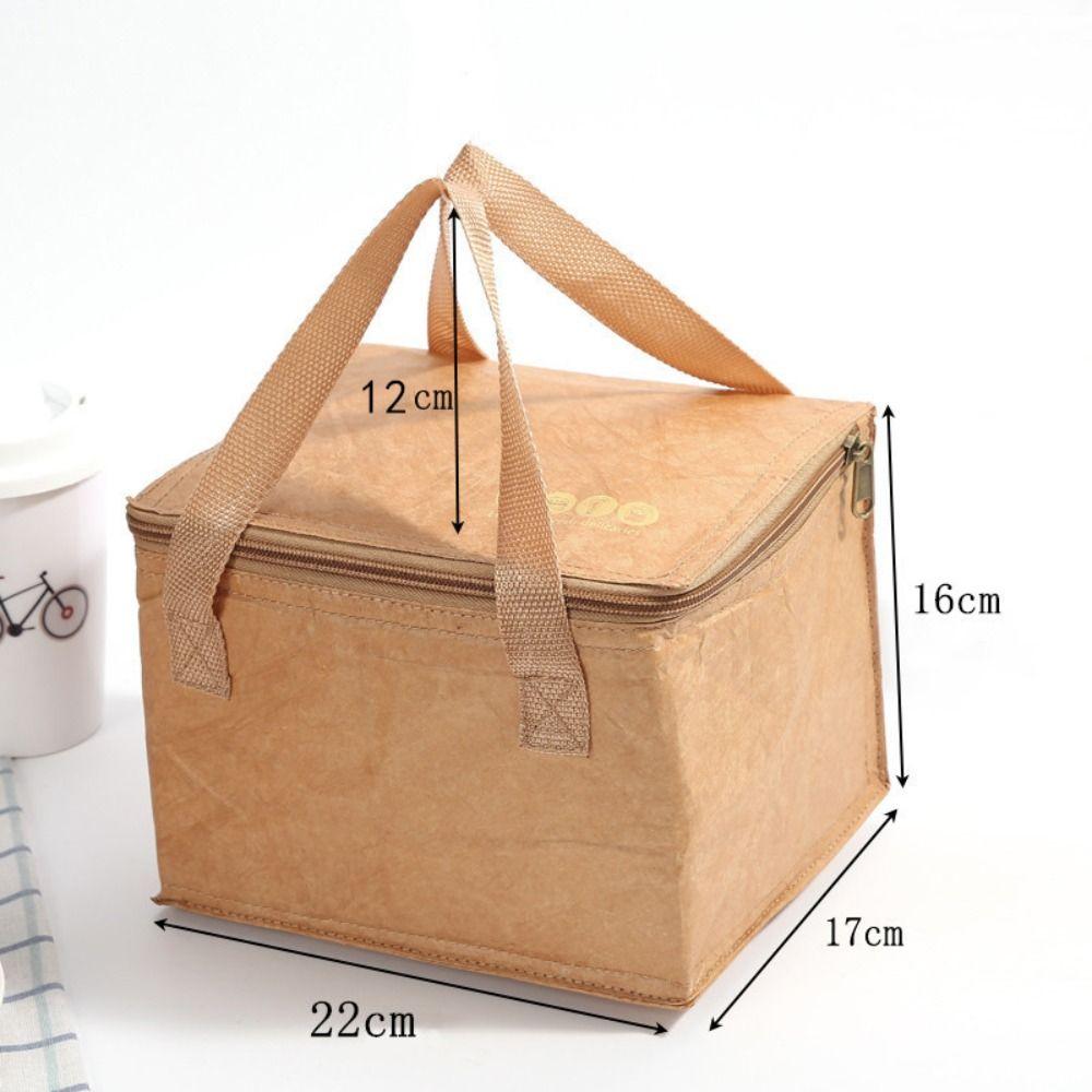 Package Reusable Food Hand Bags Tote Canvas Lunch Bag Waterproof Lunch Bag Kraft Paper Bags