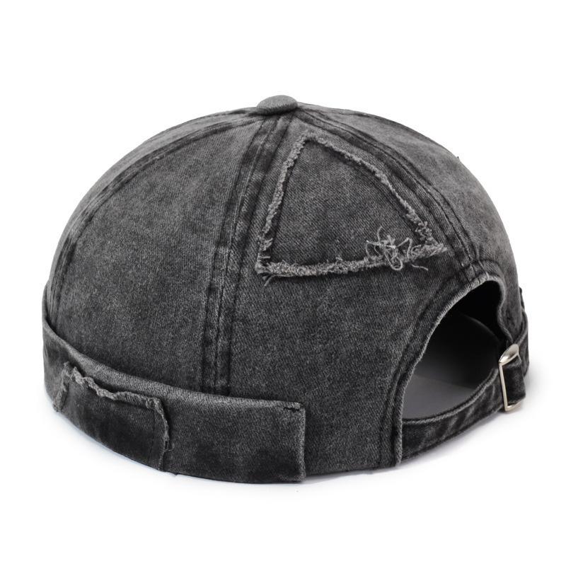 Brimless Hats Men's and Women's Dome Melon Hats Rag Hip Hop Street Yappy Hooligan Hat Tide Trendy Vintage-wash Docker Cap
