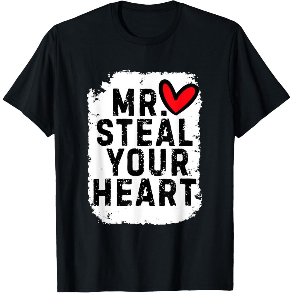 Mr Steal Your Heart For Boys Toddlers Valentine s Day Boys Girls T Shirt 4XL чёрный