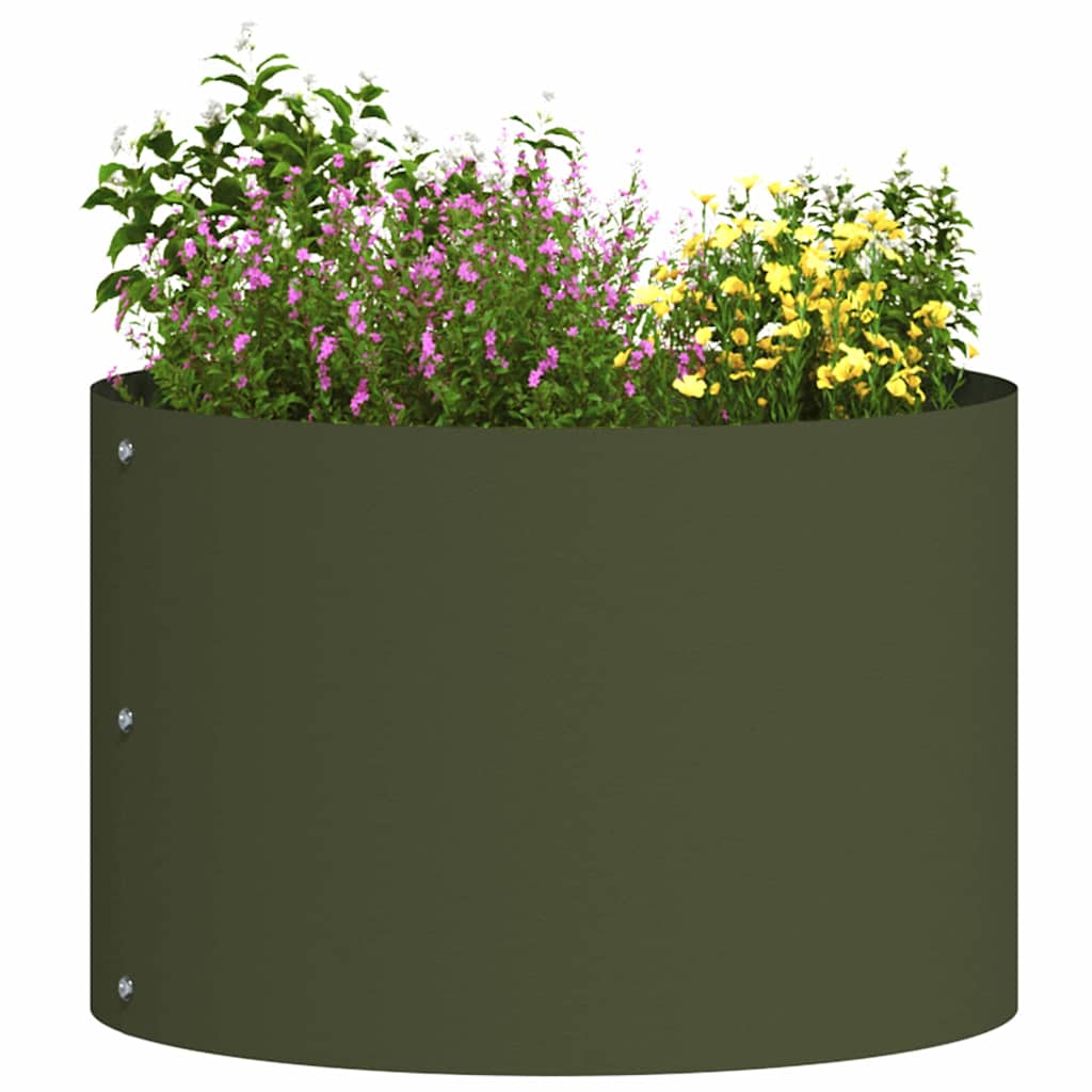 Plant Ring Olive Green 30 X 30 X 20 Cm Cold Rolled Steel