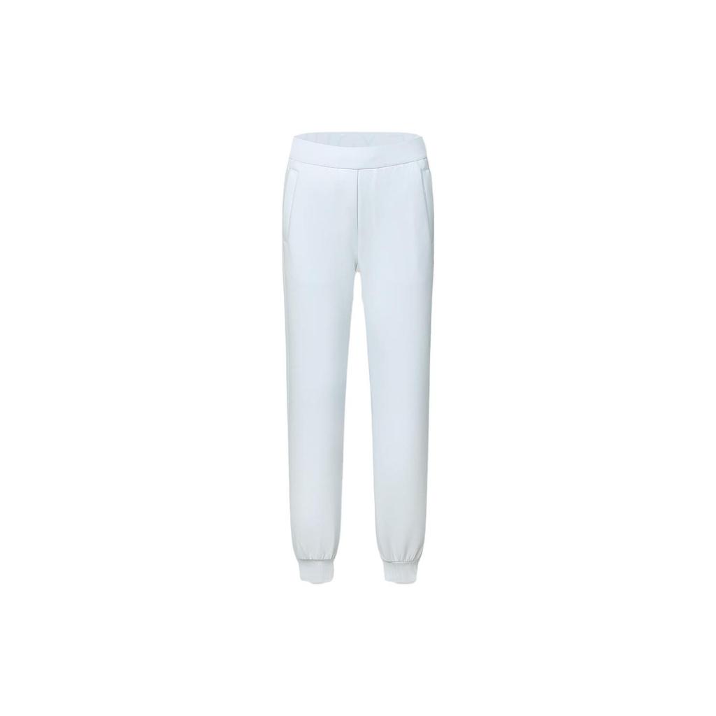 Fila Solid Color Cuffed Fitness Knitted Sports Pants Women Bottoms Bean-Gray-Blue A11W411611F-LB