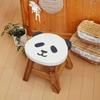 Wooden Chair, Round Stool (Panda Pattern), Interior Furniture, Natural Goods