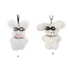 Hanging Decoration Rear View Mirror Cute Long Eared Rabbit Decors Car Interior Accessories Cute Bunny- Pendant Keychain