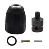 0.8-10mm Precise Keyless Drill Chuck Converter 3/8"- 24UNF Thread Quick Change Adapter Shank 1/4" Hex