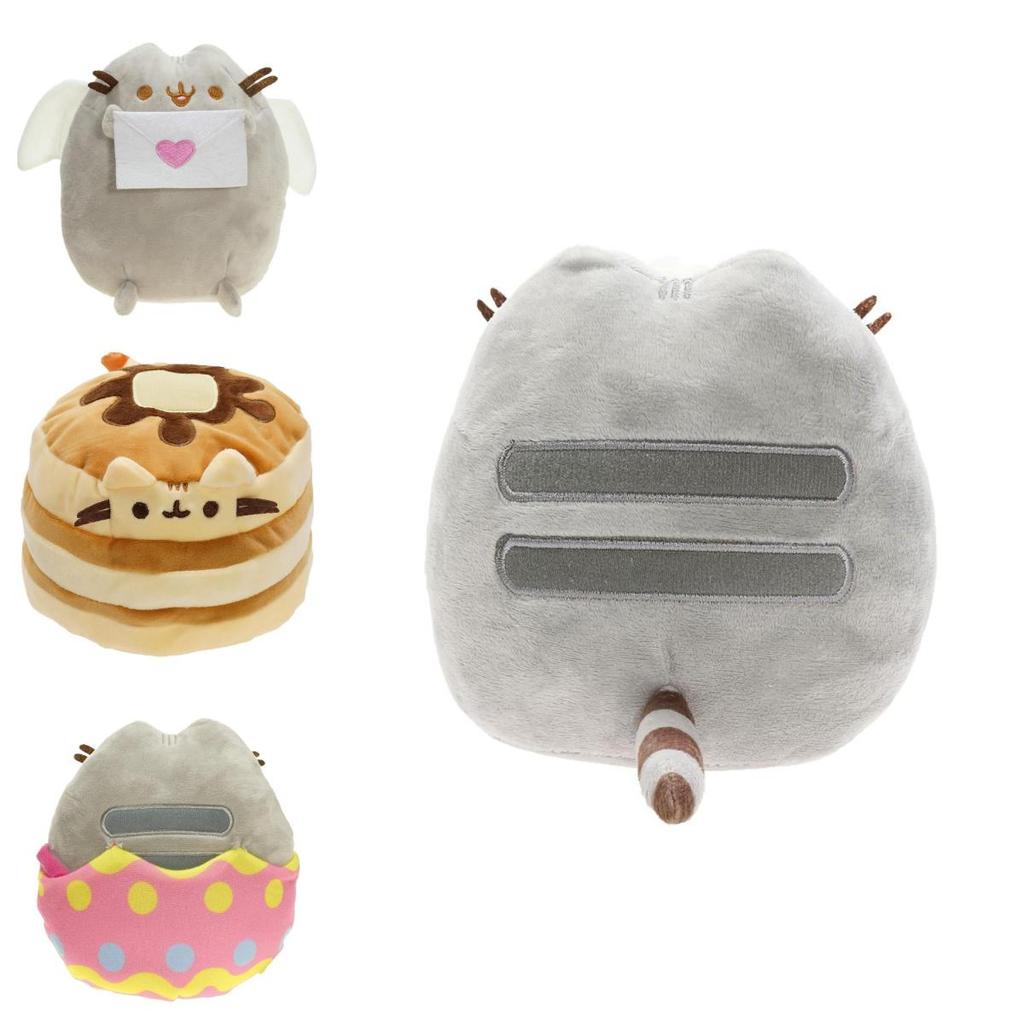 Jucărie de pluș scurt drăguță pisică umplută în stil înghețată, fursec, gogoașă, sushi sau chips de cartofi