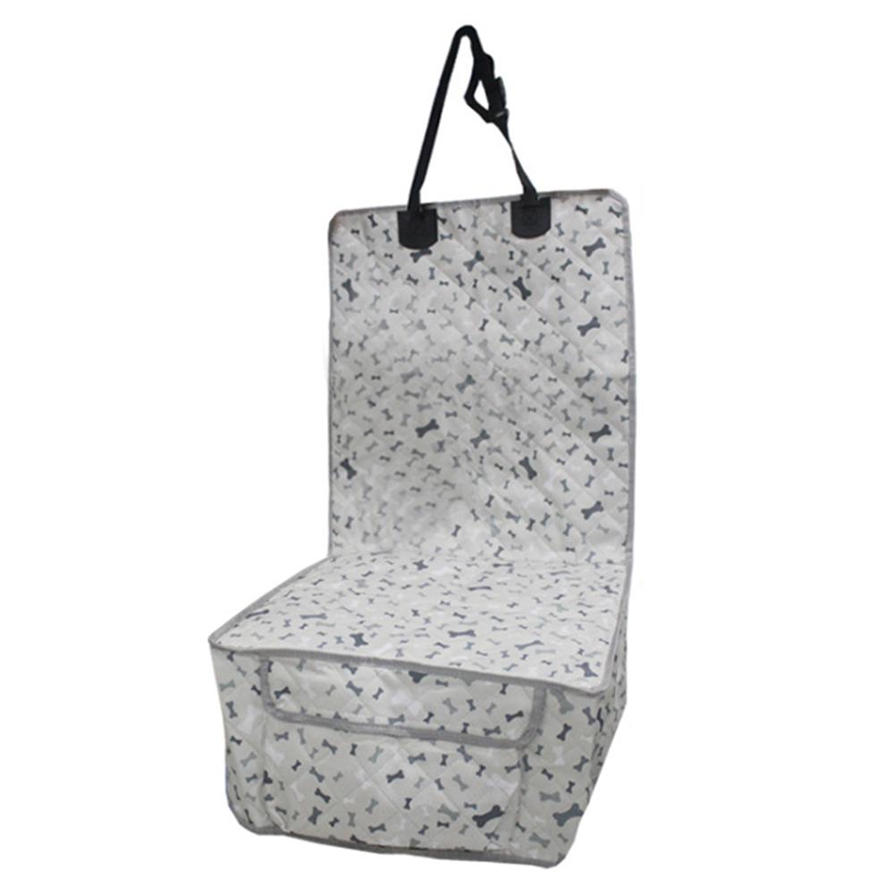 

Чехол на сиденье собаки, водонепроницаемая защита автомобильного сиденья для домашних животных, цветной принт костей, устойчивый к царапинам, нескользящий Seat Cover серый