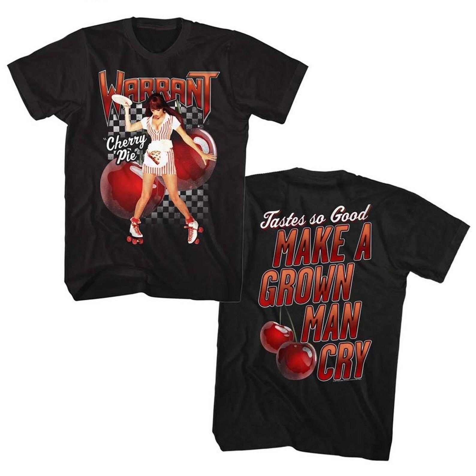 Warrant Cherry Pie Double Sided Black Adult T-Shirt 3XL