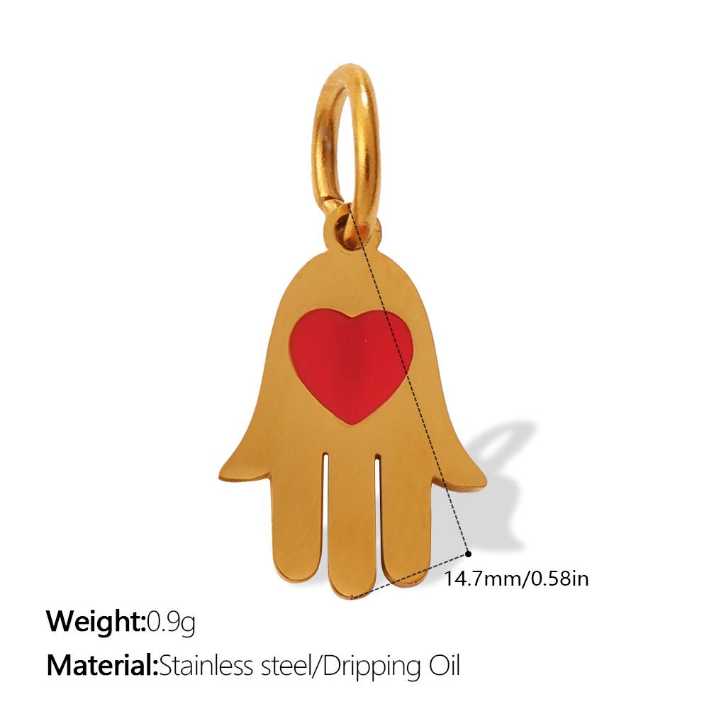 Creative Multi Devil's Eye Hand of Fatima Stainless Steel Pendant