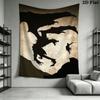 Skyrim Wall Tapestry Aesthetic Wall Hanging Printed Fabric Blanket Decorative Tapestries for Bedroom Living Room Home Decor
