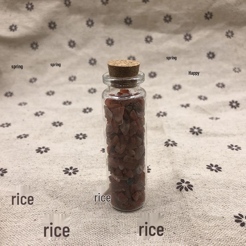Children s Natural Crystal Wish Bottle with Healing Ore Specimen Gravel